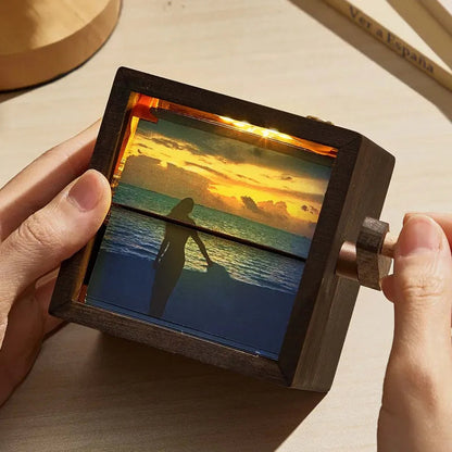 Boîte à Flipbook à Manivelle pour les Amoureux – Souvenir Romantique et Personnalisé